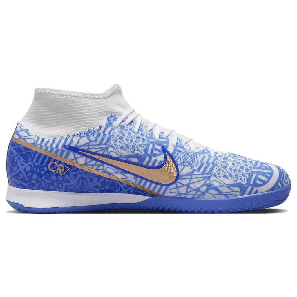 Nike Zoom Mercurial Superfly 9 Academy CR7 Round Toe Lace-Up IC/IN Indoor Non-Slip Lightweight Shock Absorbing Soccer Shoes Men Sneaker DQ5312-182