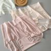 Large Size Ultra-thin Underwear for Women Knickers Breathable Ice Silk Antibacterial Crotch Mid Waist Women's Triangle Panties