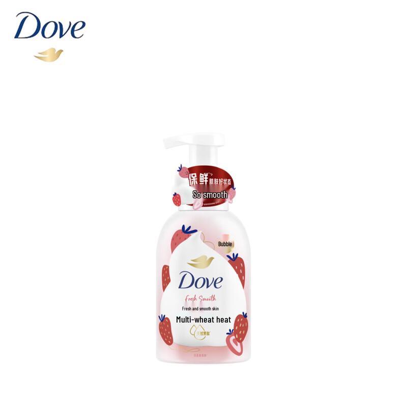 DOVE Сладкий гель для душа с клубникой и овсяным молоком