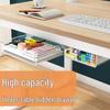 Under-Desk No-Punch Invisible Drawer & Organizer for Cosmetics
