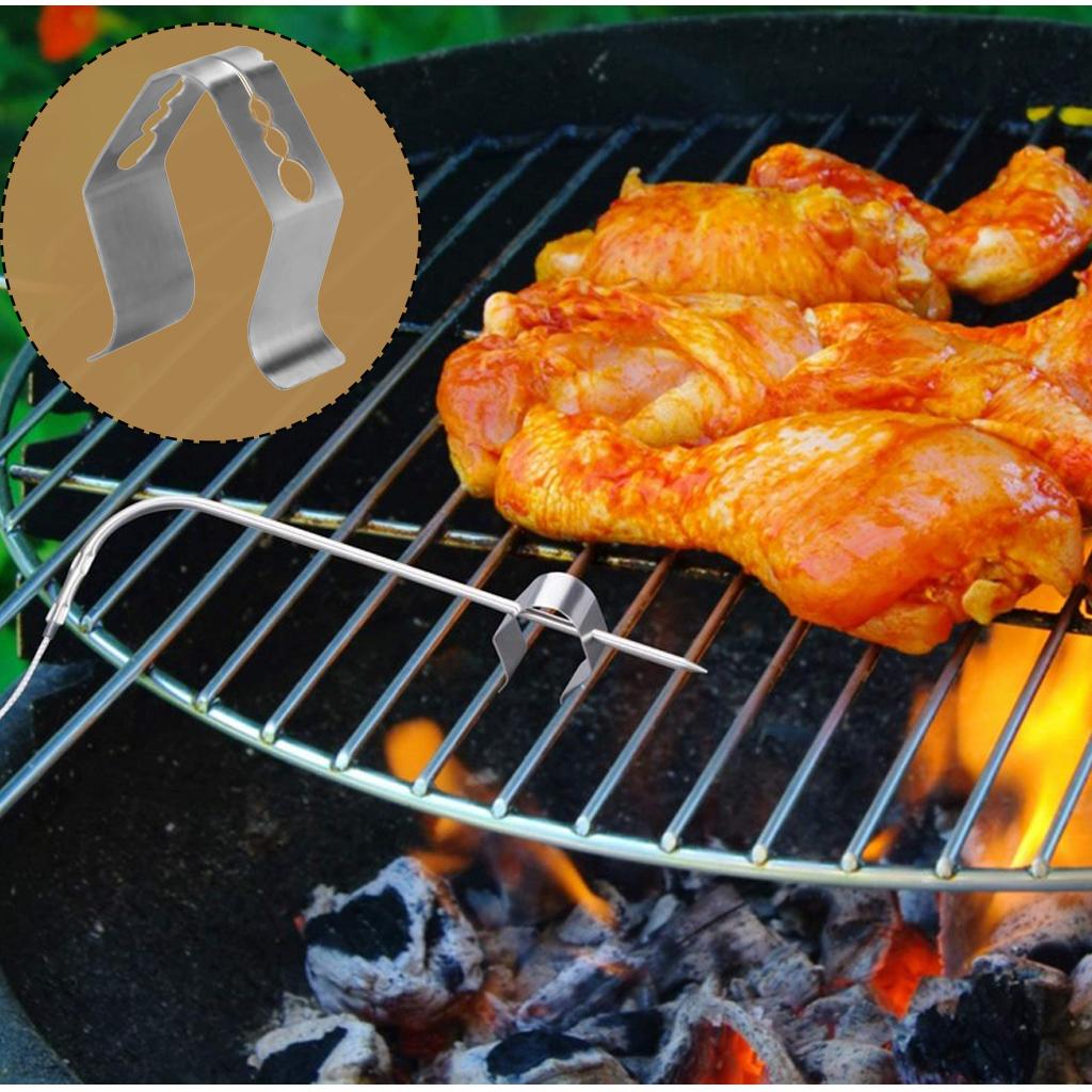 Barbeque Probe Clip Holder Anti Rust Scald Smoke