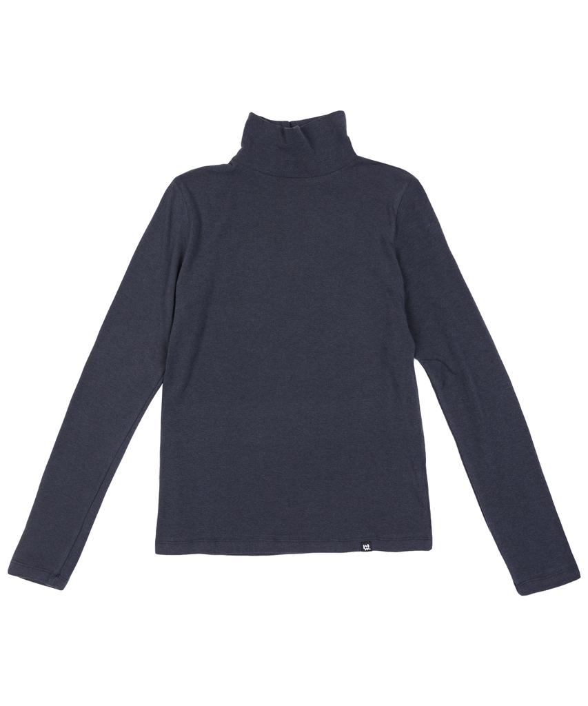 WHEN YOU MOVE Logo Point Turtleneck Soft Knit Tee (4 Colors)