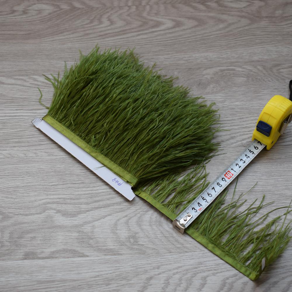 Перо2023 горячо! Пушистая и красивая отделочная ткань с перьями страуса, длина 5-10 м, боковая лента, ширина 8-10 см / Аксессуары для шитья DIY