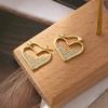 Personalized Heart-shaped Earrings for Women, Fashionable and Niche Design, Heart-shaped Earrings