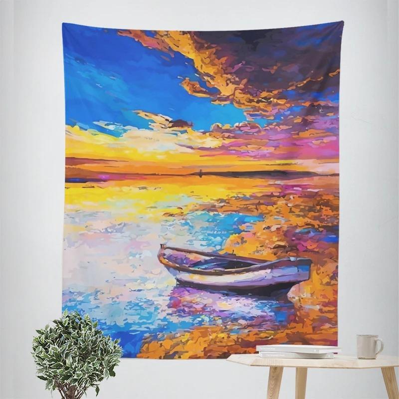 Винтажная картина маслом, декоративный гобелен, домашний декор, офис, гостиная, гобелен