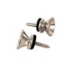 2pcs/lot Metal Guitar Button Electric Bass Strap Locking Pegs Metal End Ukulele Buckle Lock Pins Guitar Accessories Multi Color