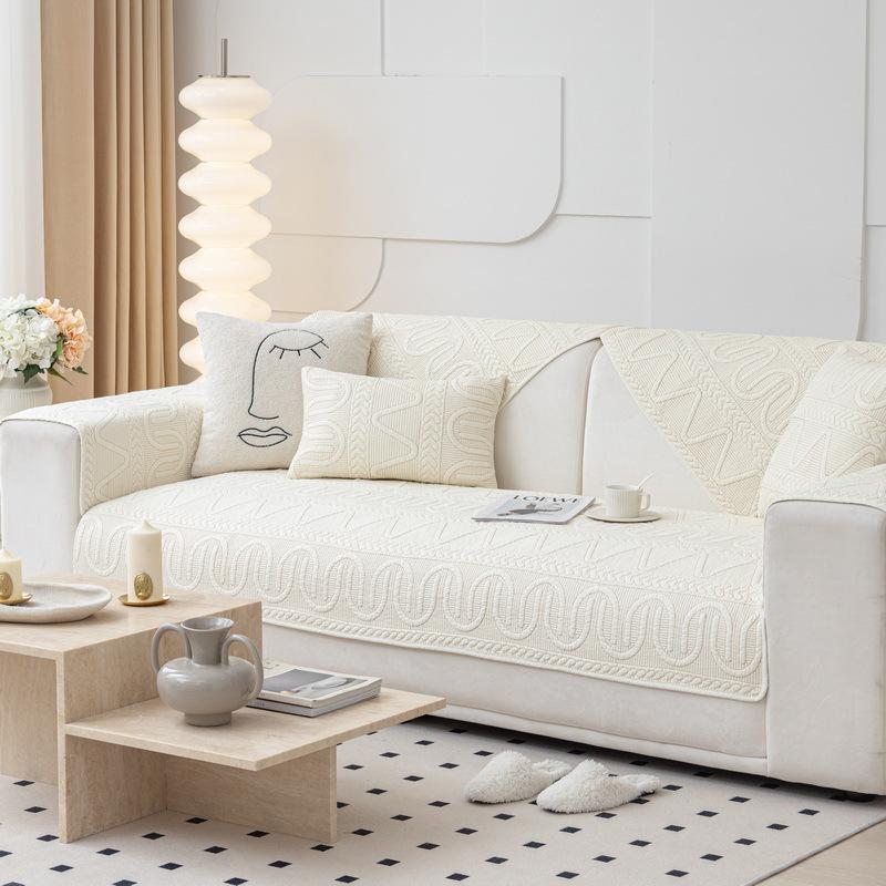 Подушка для дивана Four Seasons, скандинавская простая противоскользящая универсальная хлопковая подушка, современный зимний чехол для дивана, тканевое полотенце