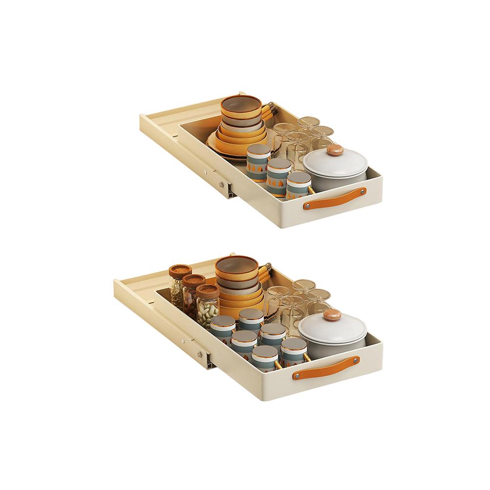 1pcs Pull Out Drawer For Cabinet Slide Out Shelf Multi-Purpose Cabinet Organizer Heavy Duty Slide Out Pantry Shelves For Kitchen