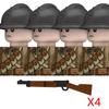 Нетоксичные Строительные Блоки Солдаты Французской Армии Второго Мирового Войны Воин Италии Офицер Итальянской Пехоты Оружие Шлем Армия Военное Оружие Кирпичики Игрушки Подарок