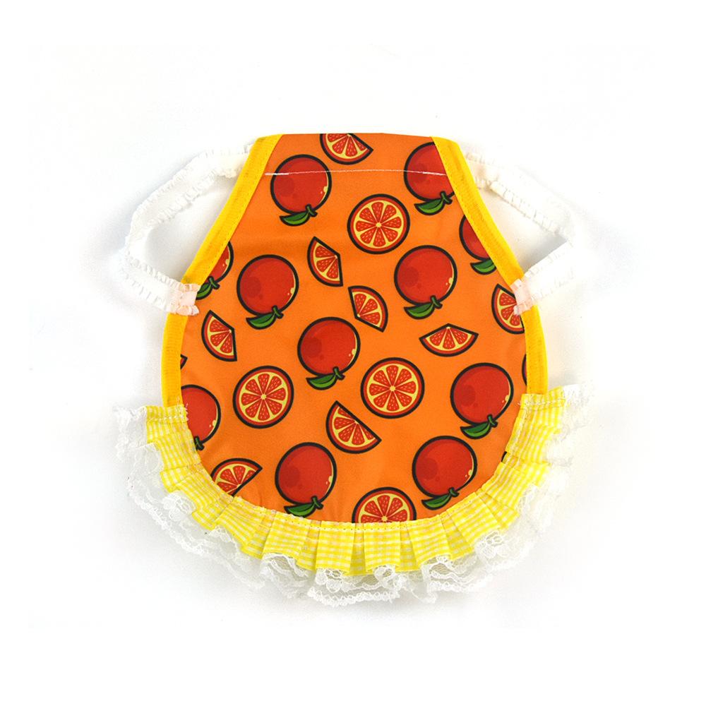 Товары для животных Жилет для домашних животных Курица Эластичная кружевная одежда Грудь Спина