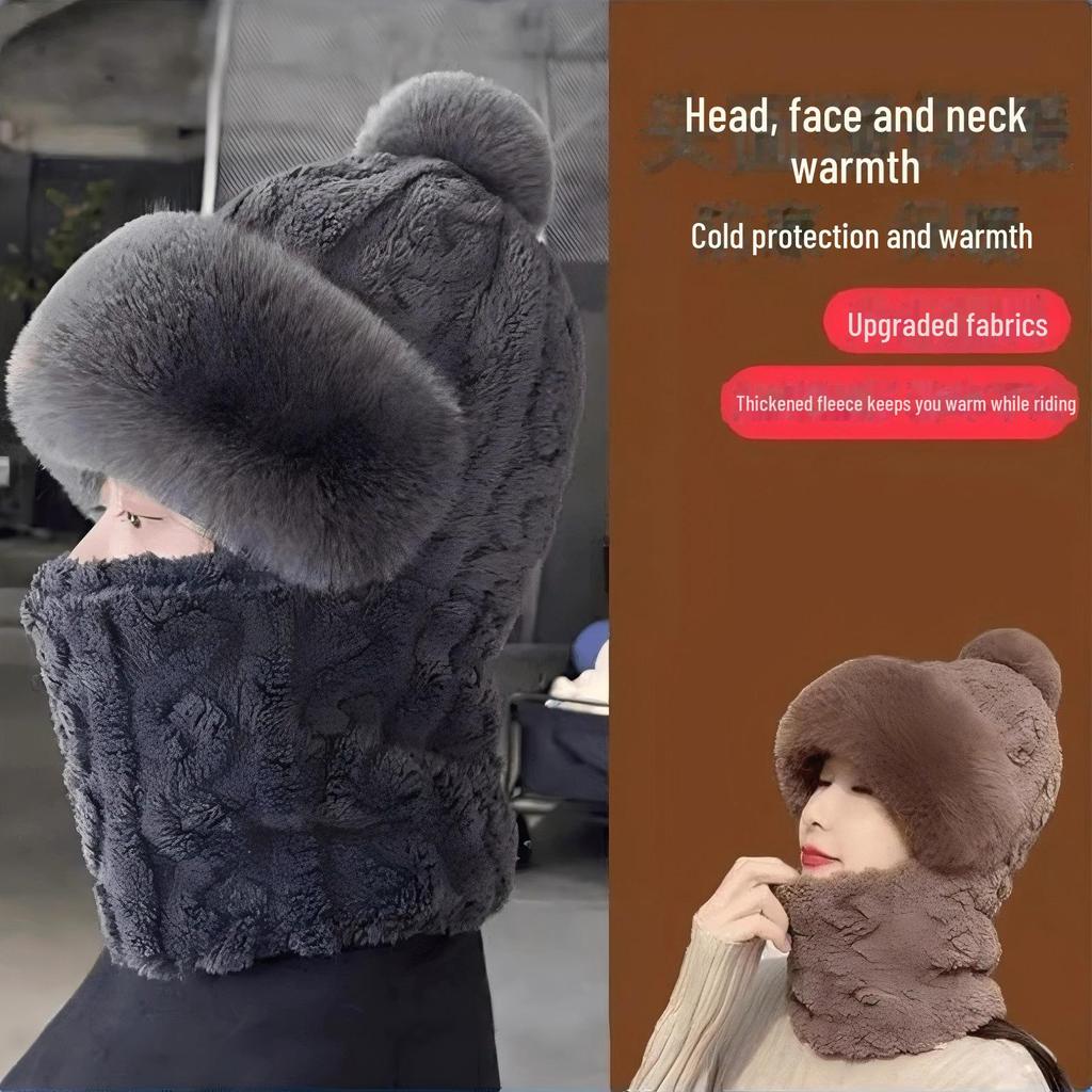 Women's Winter Hat, Scarf & Mask Set