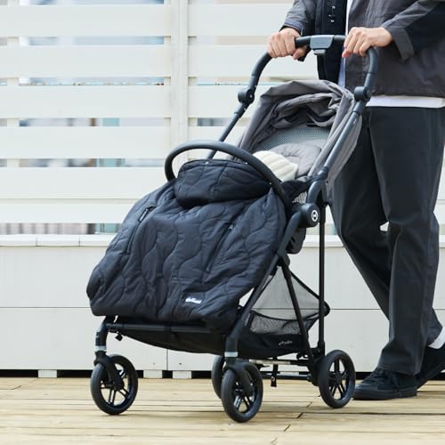 Зимний стеганый кейп BabyHopper WT, Размер 25, Черный, Легкий, Теплый, Дышащий, Водостойкий, Удобный для коляски, Стеганая ткань, CKBH0140900