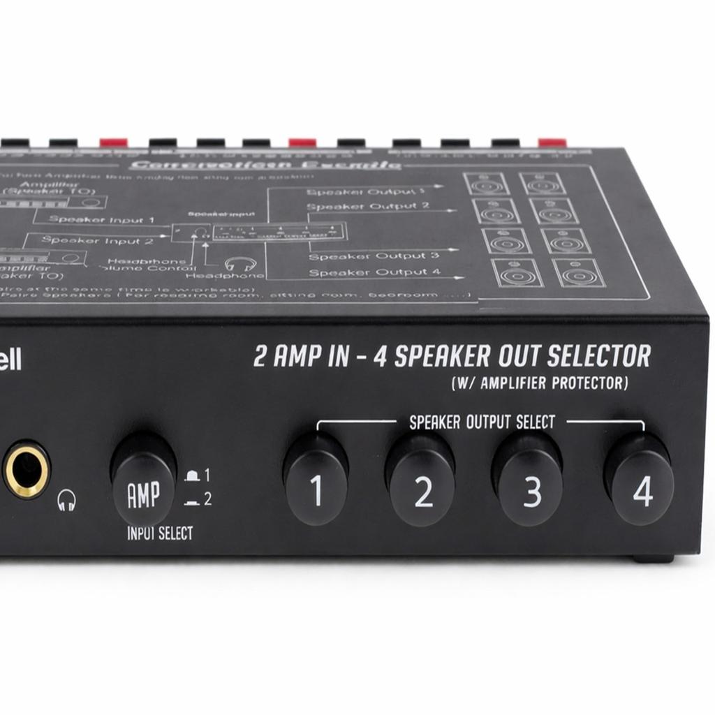 Basicest Speaker Selector Switch 2-in 4-out