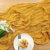 20/10/6Pcs Voile Wedding Decorations Table Runner Rustic Boho Gauze Crepe for Home Birthday Christmas Holiday Bridal Shower