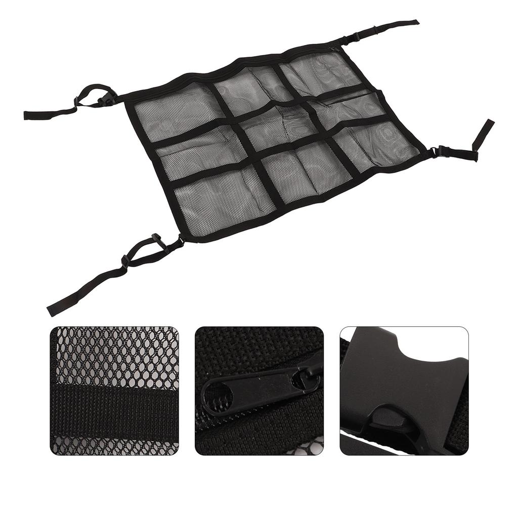 Карман-сетка для груза на потолок автомобиля, износостойкий органайзер для хранения на крыше автомобиля для длительных поездок, кемпинга, игрушек, мелочей