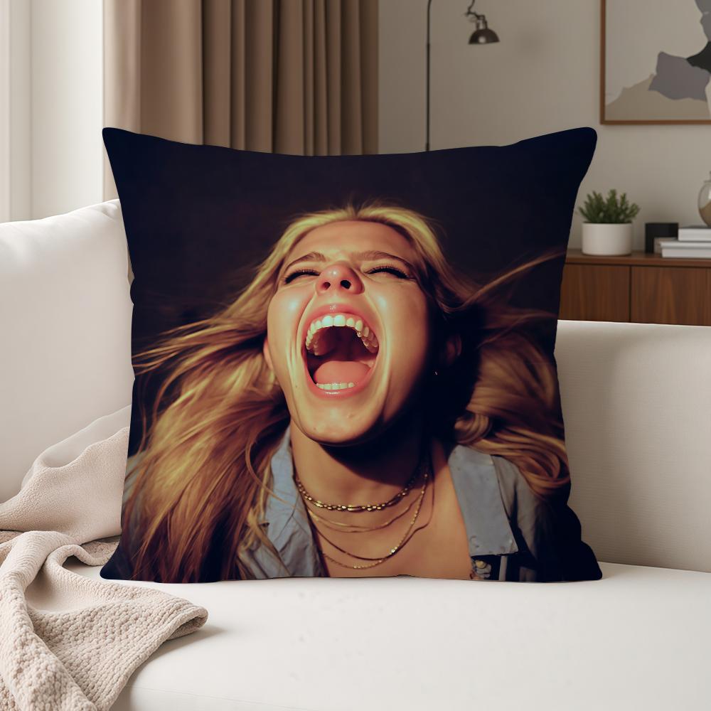 Singer Rrenee Rapp Bite Me Pillow Case Suitable For Bedrooms Living Rooms Cars Home Decoration