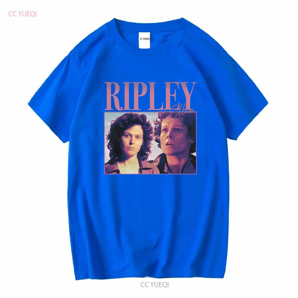 90s Retro style T shirt Ellen Ripley long or short sleeves vintage Washed Breathable Slightly streetwear Versatile fashion