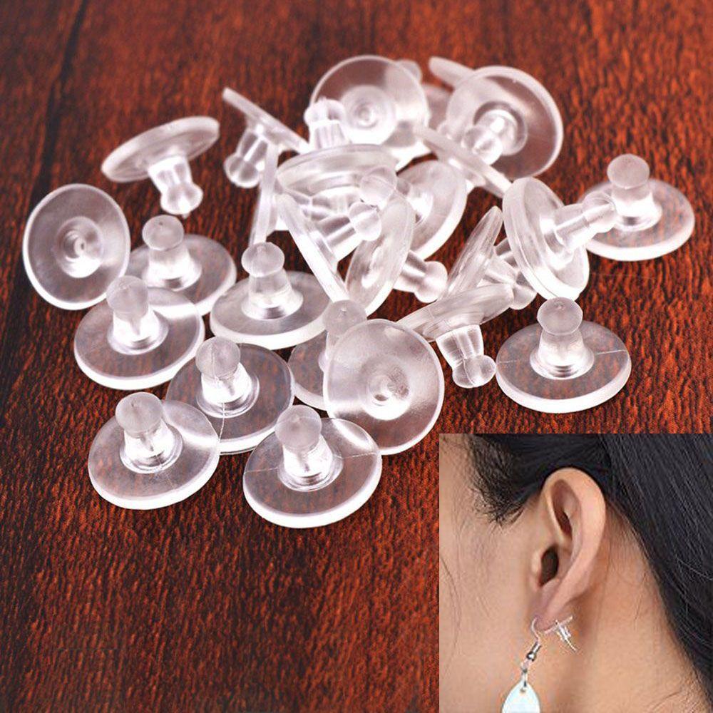 Round Accessories Rubber Back Stoppers Earring Blocked Earring Back Earrings