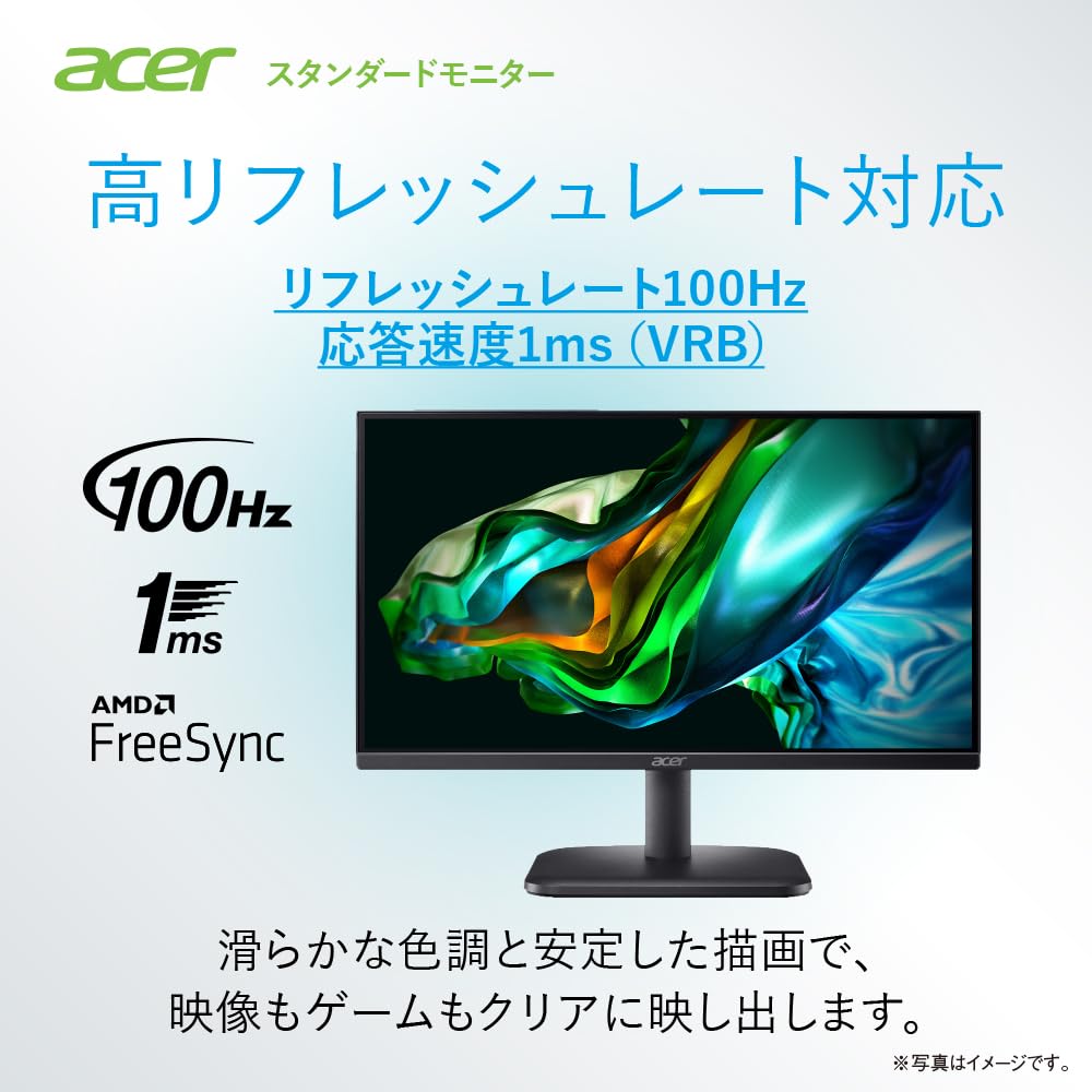 Acer Стандартный монитор 21,5" IPS Full HD 100 Гц 1 мс HDMI D-Sub15 Pin AMD FreeSync EK221QE3bi