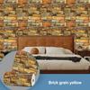 1 рулон обоев с кирпичным узором, самоклеящиеся винтажные настенные наклейки, легко отклеивающиеся и приклеивающиеся водонепроницаемые грязеотталкивающие обои для стен гостиной