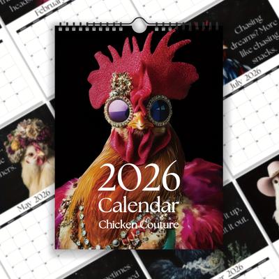 Настенный календарь на 2026 год, Календарь на забавную тему, Забавный подарок для общения, Идеальный выбор для домашнего использования.