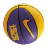 Nike Баскетбольный мяч из ПУ, сине-фиолетовый, в цветах Lakers, размер 7, для тренировок, унисекс, BB0434-077
