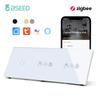 BSEED Умный выключатель для штор Zigbee, Выключатель для электрических рулонных штор с розеткой EU, портами USB Type-C, Приложение Tuya Alexa Smart Life