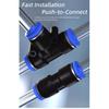 PG Pneumatic Fittings 2-Way Straight Connector Diameter Reduce For 8mm-6mm/6mm-4mm For Pneumatic Tube Air Hose Ventilation Valves 4