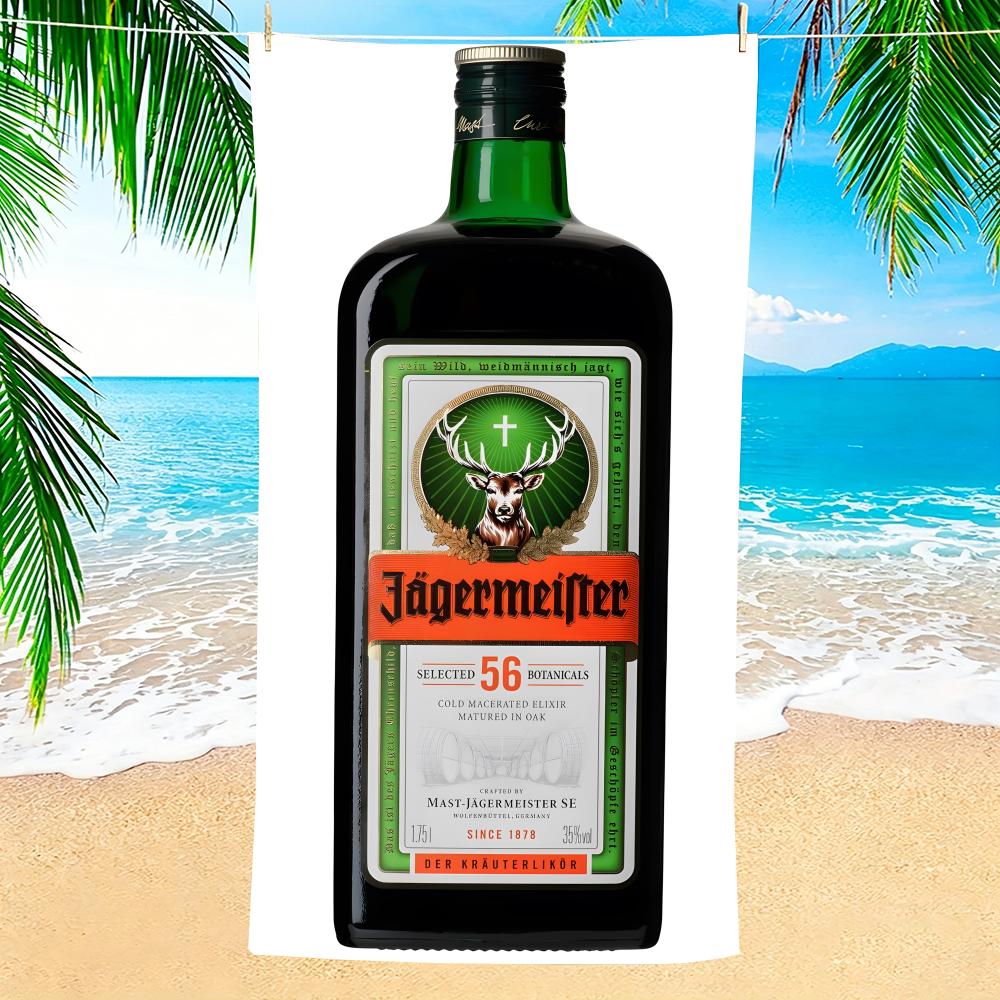 Бренд Jaegermeister Большое полотенце Полотенце Мягкое Бассейн Подарок Для путешествий Тренажерный зал Душ Кемпинг Быстросохнущее Спортивное Большие пляжные полотенца