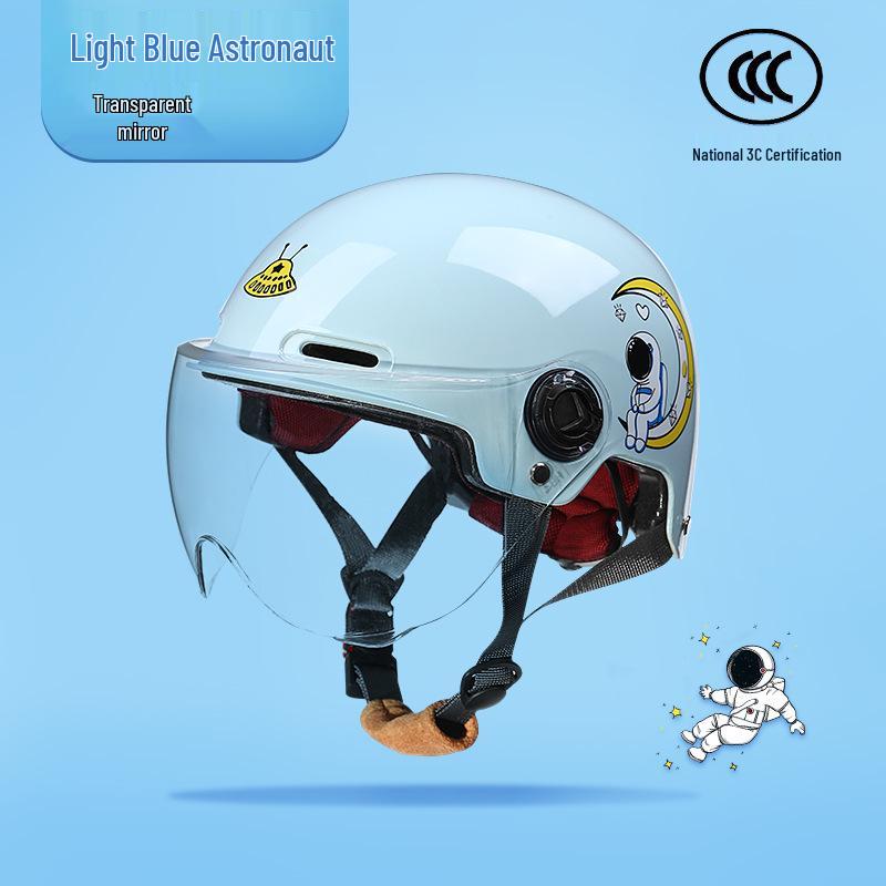 Сертифицированный 3C детский защитный шлем для электромобилей — летний, полушлем, унисекс, всесезонный