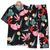4XL-8XL Большие размеры Летние комплекты из двух предметов Женская винтажная одежда Элегантные комплекты брюк больших размеров Повседневные блузки