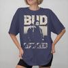 Печатная футболка Bud Spencer для унисекс, футболки из чистого хлопка, одежда с коротким рукавом