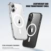 For iPhone 17 Case Compatible with MagSafe TPU+PC Clear Phone Back Cover