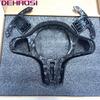 Carbon Fiber Steering Wheel Cover Trim Decor For BMW M Sport G20 G26 G30 G05 G06 F40 F44 G80 G82 F90 F95 F96 F97 F98 M8 G15 G32