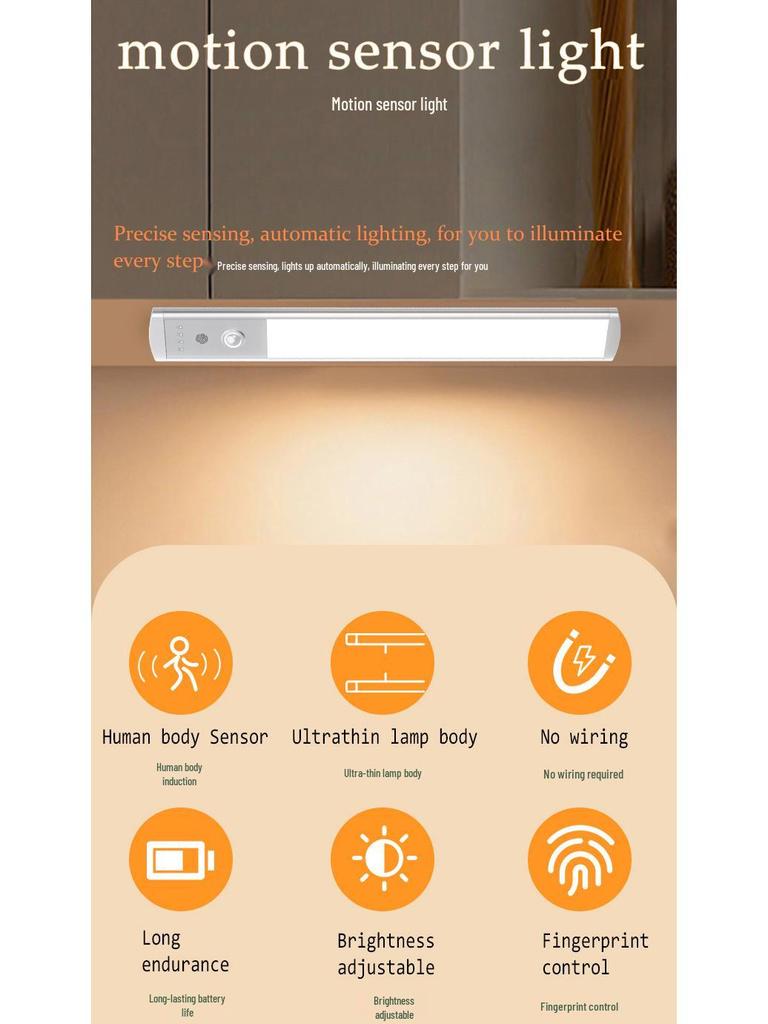 Motion Sensor LED Magnetic Cabinet & Night Light for Ambient Lighting