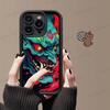 Япония Лицо Призрака Самурай Чехол для Телефона Для IPhone 17 16 15 13 11 12 14 Pro Max Plus Силиконовый Чехол-Оболочка