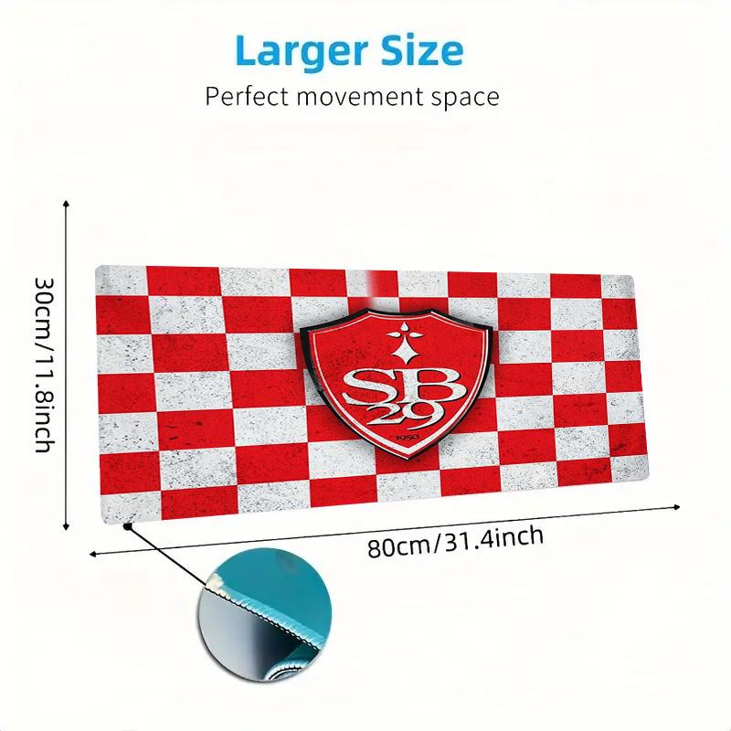 Stade Brestois 29 Color Mouse Pad Large Gaming Table Cushion Non-slip Laptop Tablet Big Mousepad XXL Mat Mini PC Playmat With Lock edge