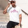 Princess 2026 New Fashion Heavyweight Hot Selling Retro Printed Pattern Fun Round Neck Tshirt For Daily Comfort