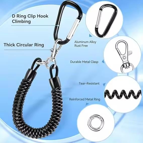 Anti-Theft Telescopic Spring Lanyard Anti Lost Wrist Safety Tether for Mobile Phones Accessories Phone Gasket Hanging Neck Rope 6