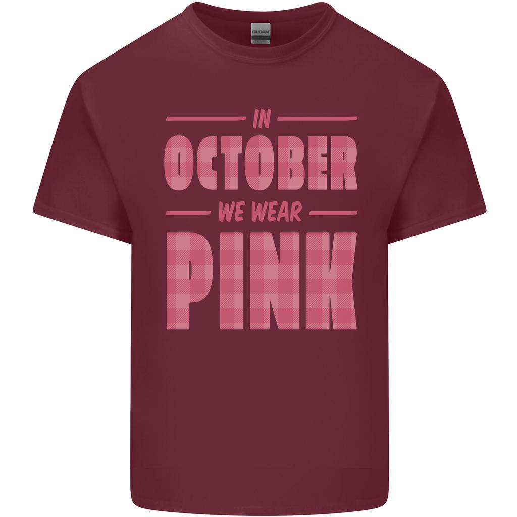 Breast Cancer Awareness In October Pink Unisexs Light Cotton TShirt
