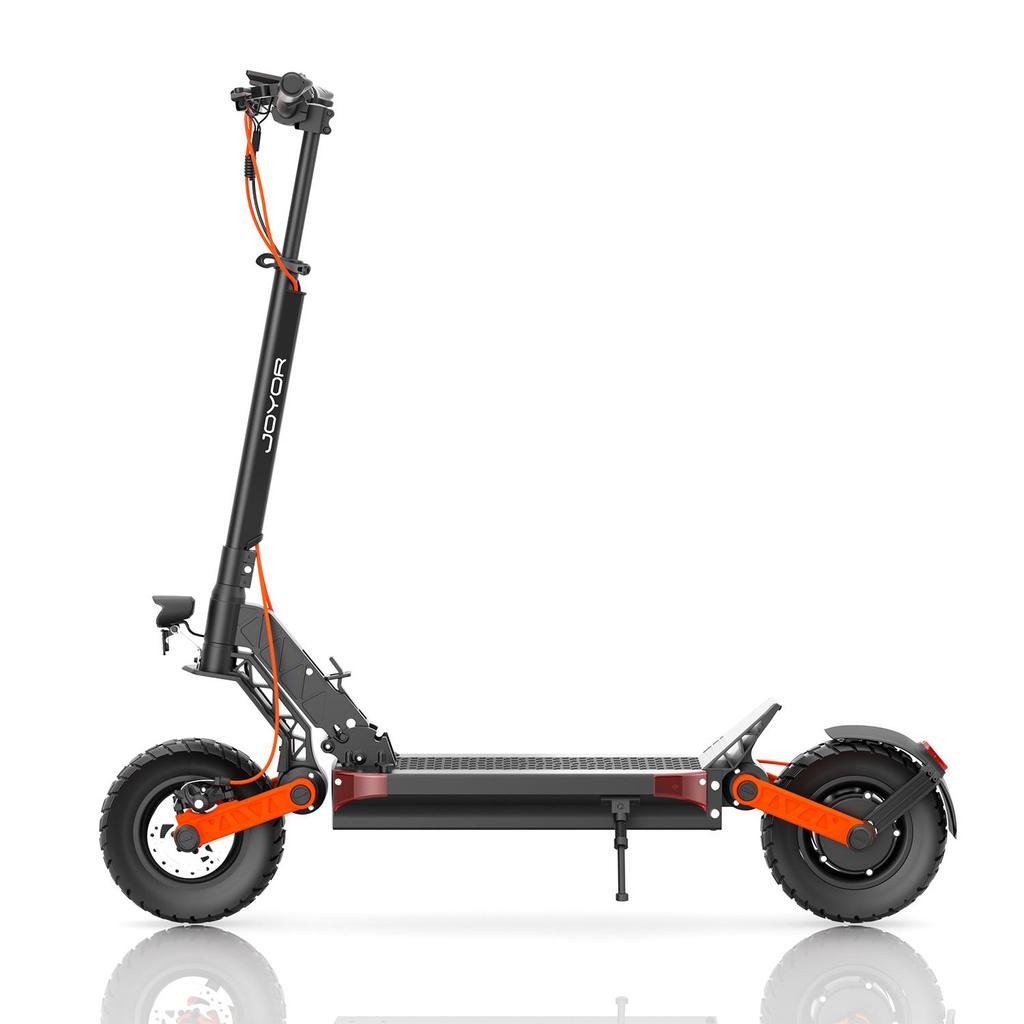 Электросамокат JOYOR S5-Z, аккумулятор 48В 13Ач, двигатель 600Вт, 10-дюймовые шины, самокат для взрослых, максимальная скорость 15,5 миль/ч, запас хода 34 мили, черный
