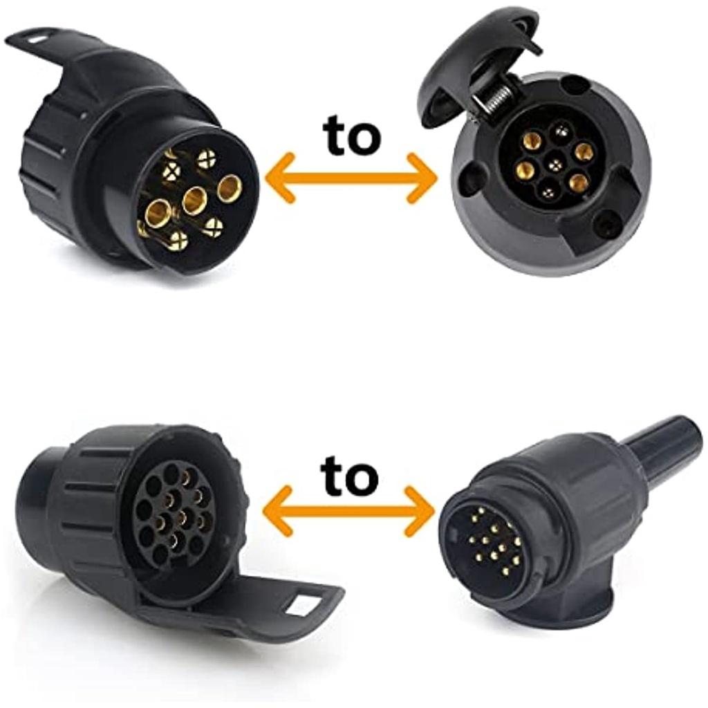 Слот адаптера 7/13 для прицепа, 7-13-контактный разъем 7, 13-контактный разъем для прицепа, автомобиля, трактора, каравана, велосипедной стойки