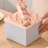 Homemade Ice Cream Artifact Popsicle/Sorbet Mold Food Grade Household Popsicle Making Frozen Ice Box Abrasive Tools with Lid