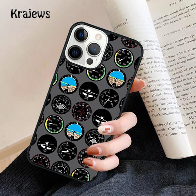 Авиация Самолет Прибор Мягкий Чехол Для Телефона Для iPhone 17 Air 16 15 14 Max Plus 11 12 13 Pro Max Чехол Для Телефона Fundas
