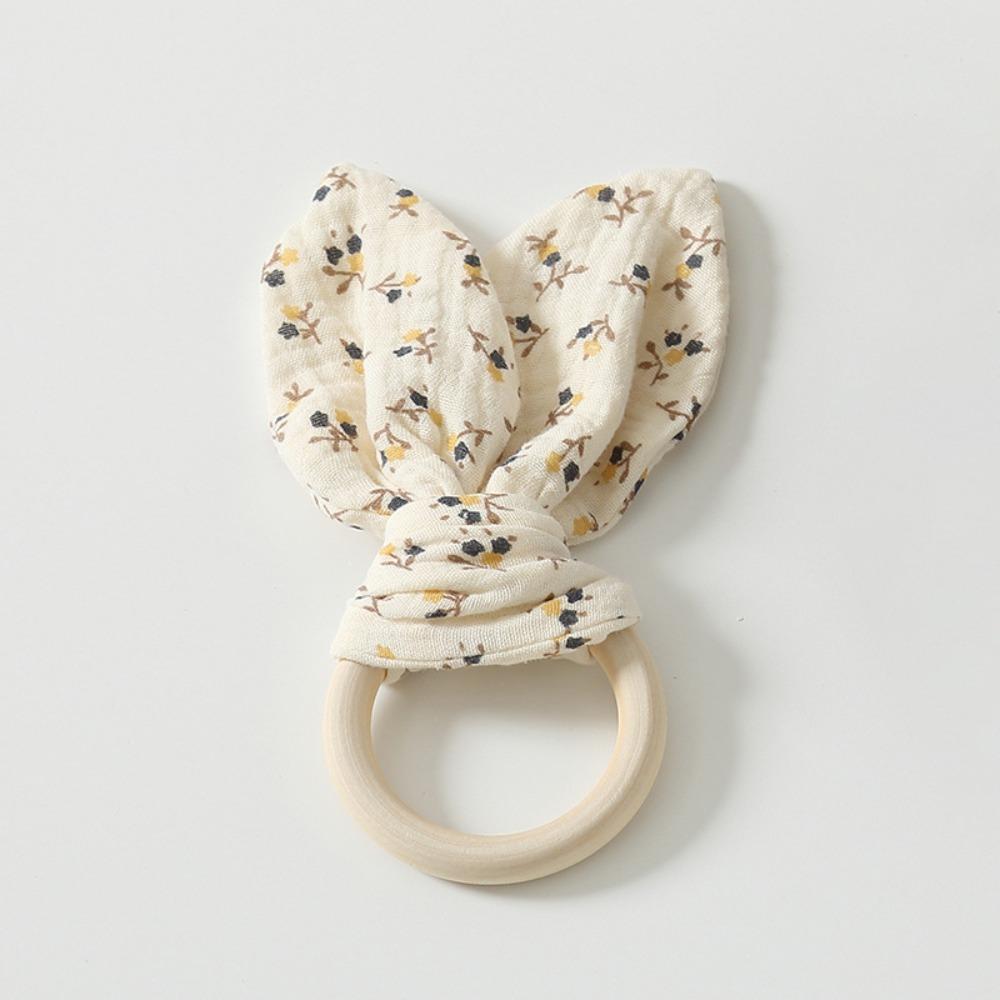 Мягкая детская деревянная игрушка для захвата рукой, натуральная деревянная игрушка для жевания и успокоения, прорезыватель для новорожденных, сон