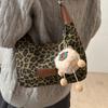 Сумка-тоут женская сумка новая ретро леопардовый принт нишевая сумка через плечо сумка для поездок на работу сумка-пельмень