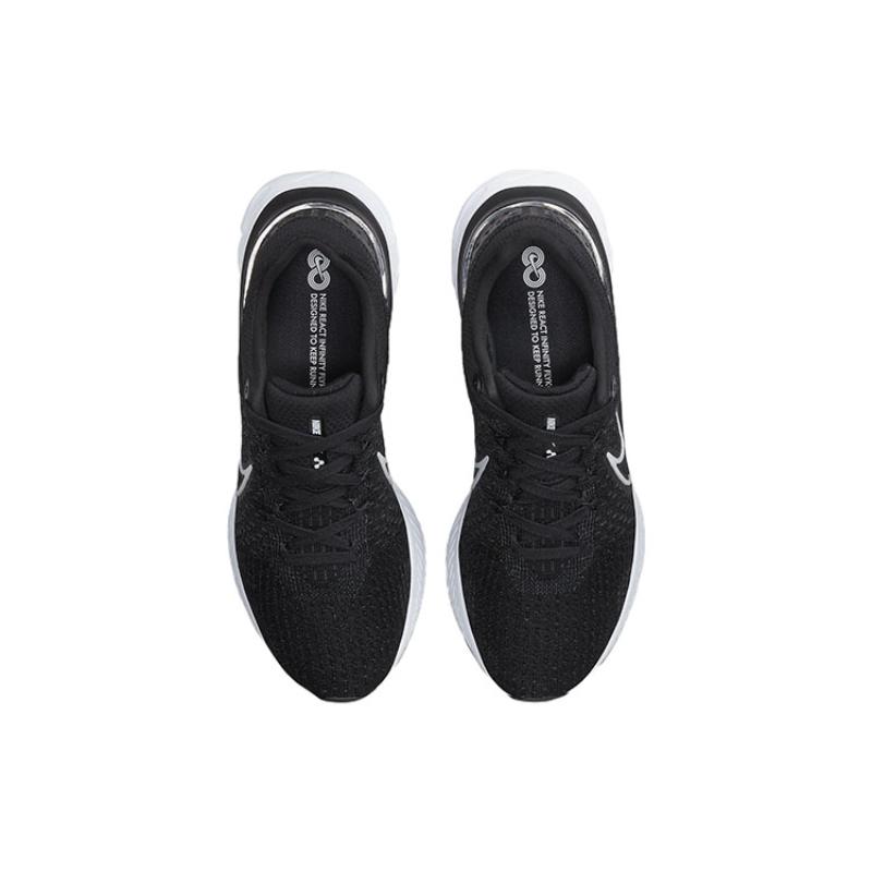 Nike React Infinity Run Flyknit 3 Black White Sneakers DH5392-001