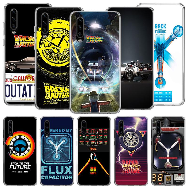 Back To The Future License Phone Case For Huawei P50 Pro P10 P20 P30 P40 Lite Cover Mate 40 30 20 10 Lite Capa Shell