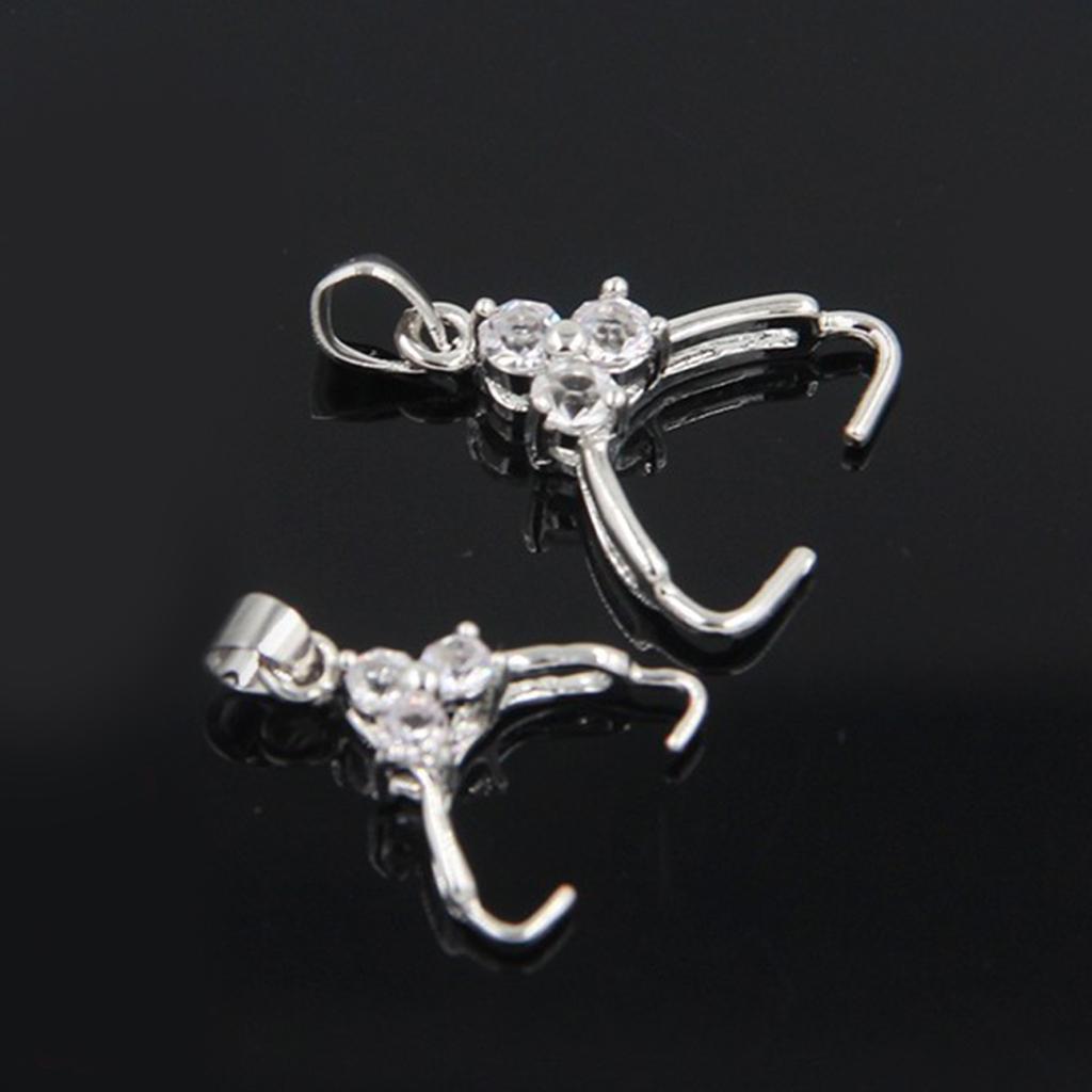 Подвеска Зажим-прищепка Бейл Застежка Соединитель Подвеска Зажим Металлический Зажим для Подвески Ювелирные Детали для DIY Изготовления Ювелирных Изделий для Ожерелья