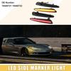 LED Side Marker Light 10440721 Front Rear Turn Signal Lights Fender Sidemarker Lamps for Chevy Corvette C6 Black Lens Amber Red LED Light 2 Pair